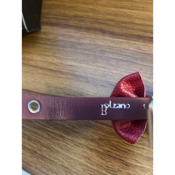 Nib-Bolzano- Exclusive Italian Designer Bolzano Leather Dog Pet Collar Small - Picture 7 of 9